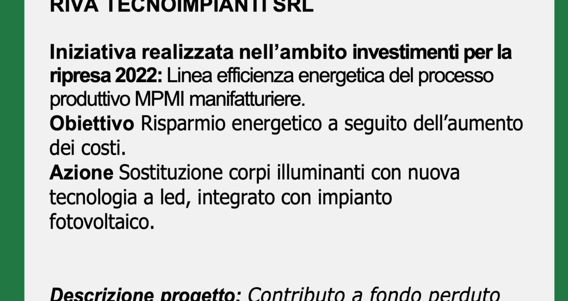 Bando efficienza energetica